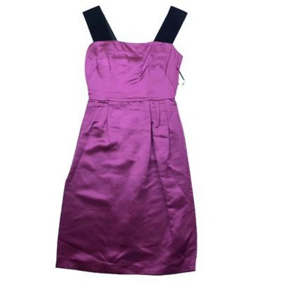 NWT D&G Dolce & Gabbana Sz 6/8 Purple Mid Sleeveless Pleated Pencil Dress - Picture 2 of 13